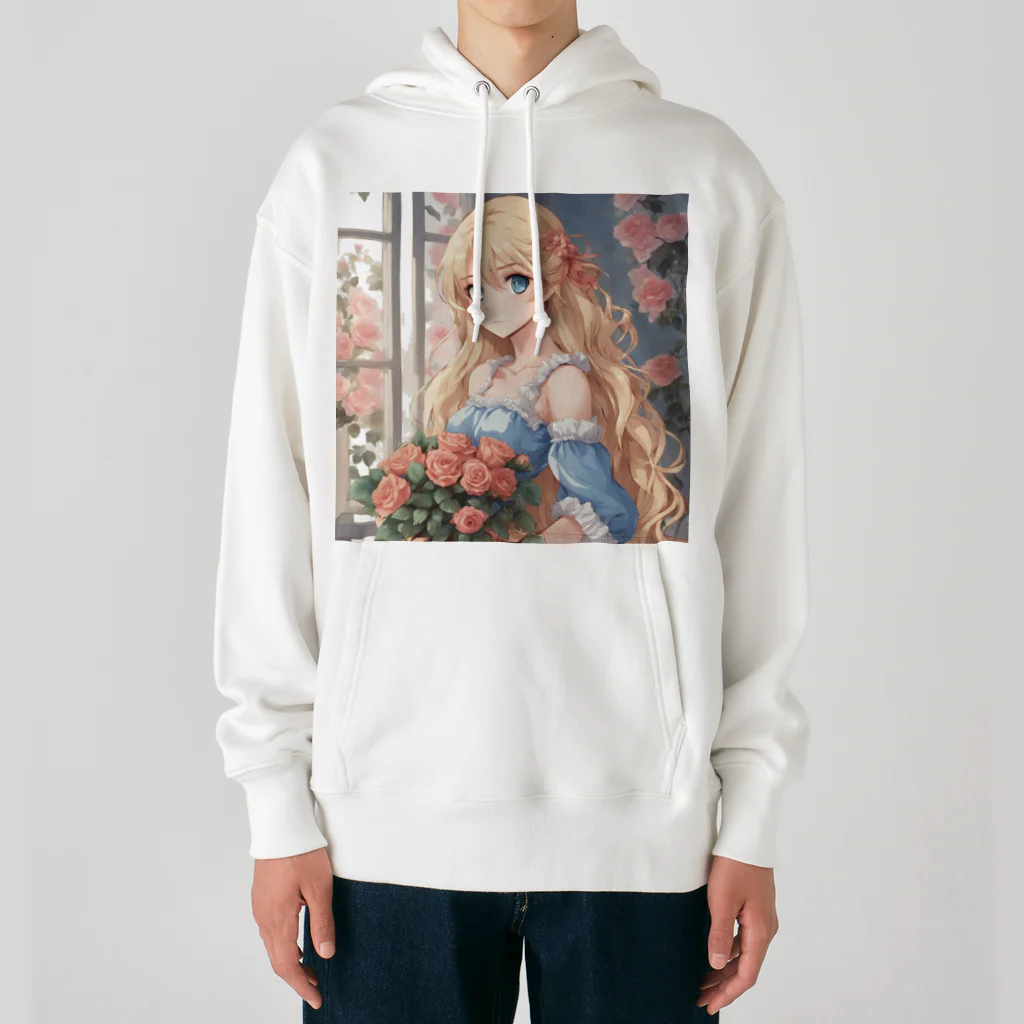 プリンゴブリンの花束バラ子さん Heavyweight Hoodie