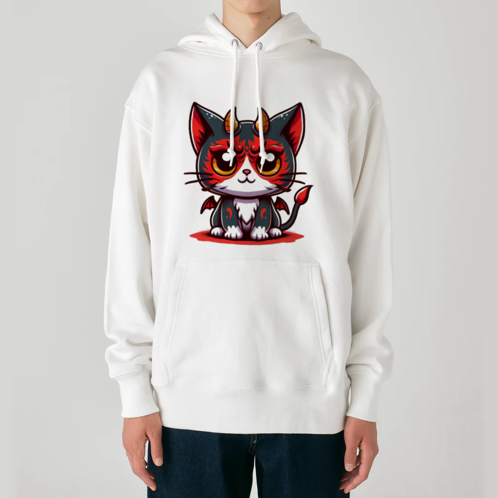 zuuu-の！結構強い悪魔にゃんこ！ Heavyweight Hoodie