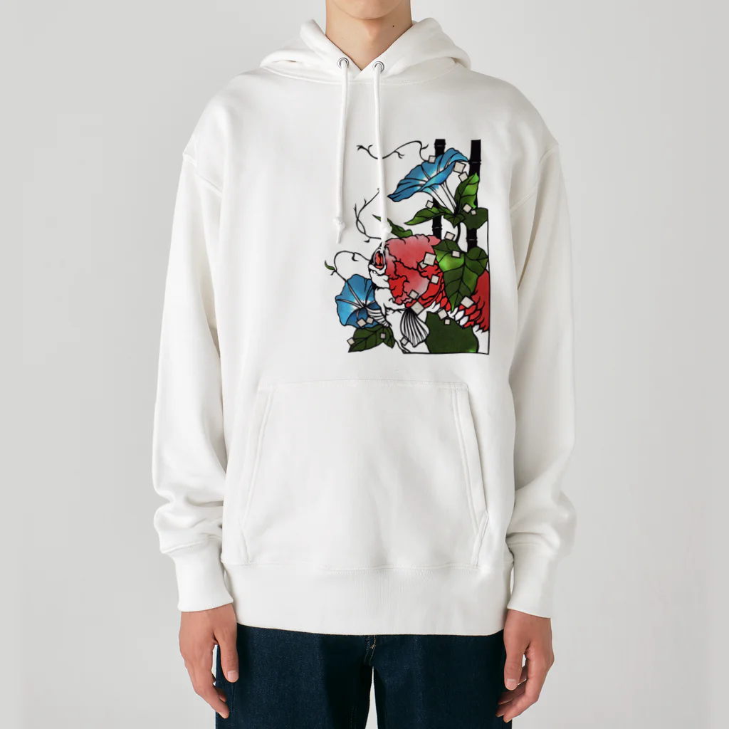 金魚切り絵 雅人-masato-のはかない想いを思い出す季節 Heavyweight Hoodie