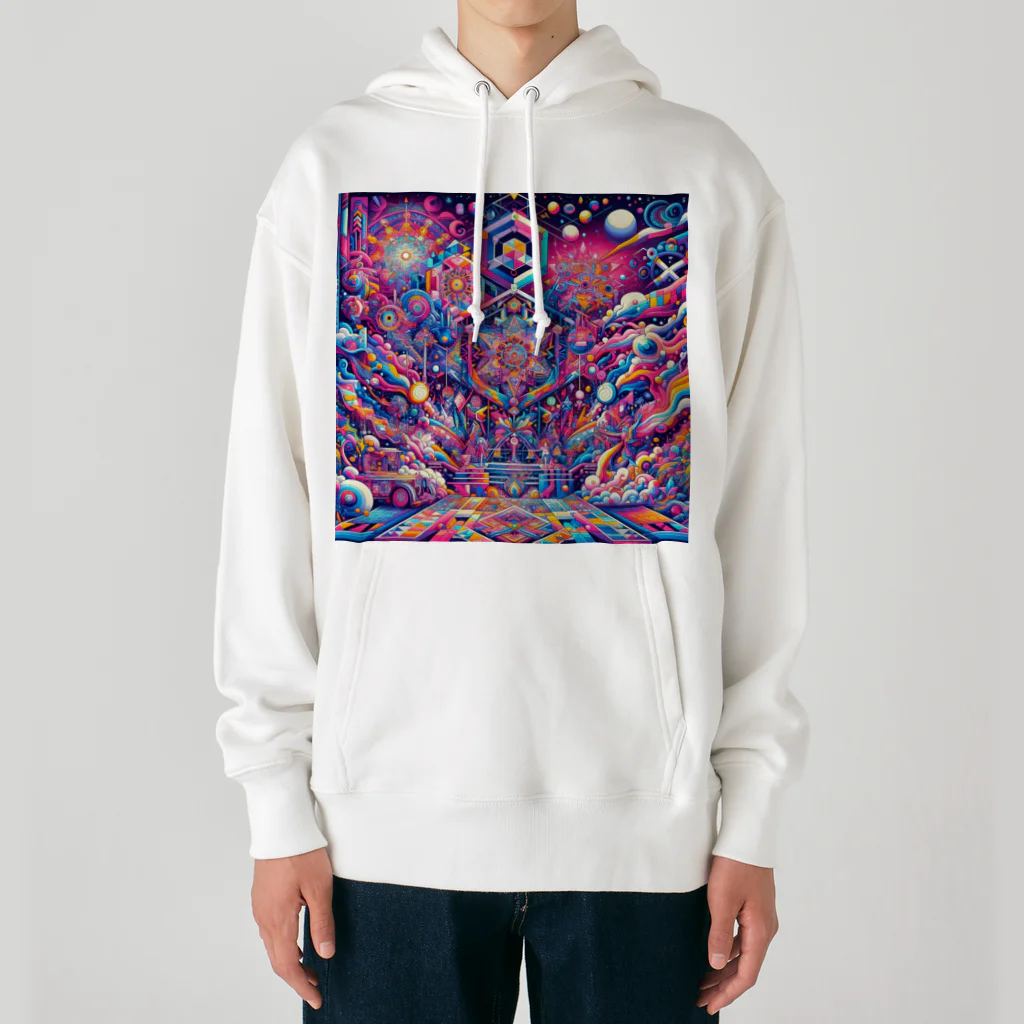 トトベス(T∴B∴M∴)🕊️の神聖リリスちゃん神殿 🌈💞31.サイケデリック宇宙アーケード商店街 Heavyweight Hoodie