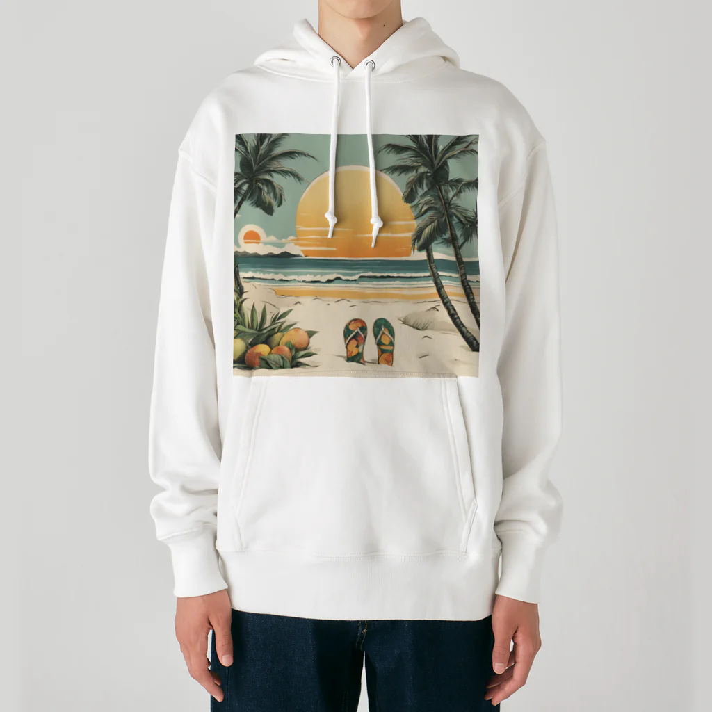 甘いマンゴーの甘い爽やかなマンゴーのイラストグッズ Heavyweight Hoodie