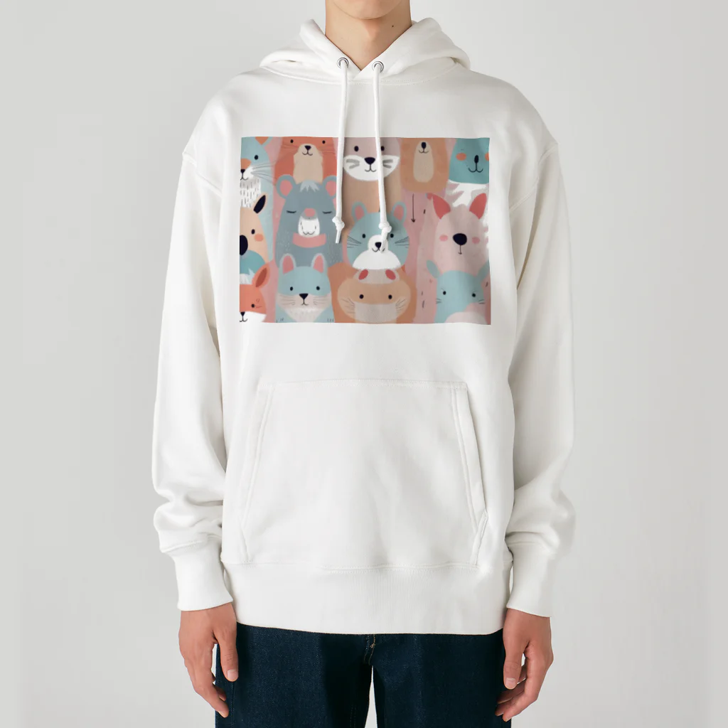 テフラんずの動物ファッションショー Heavyweight Hoodie