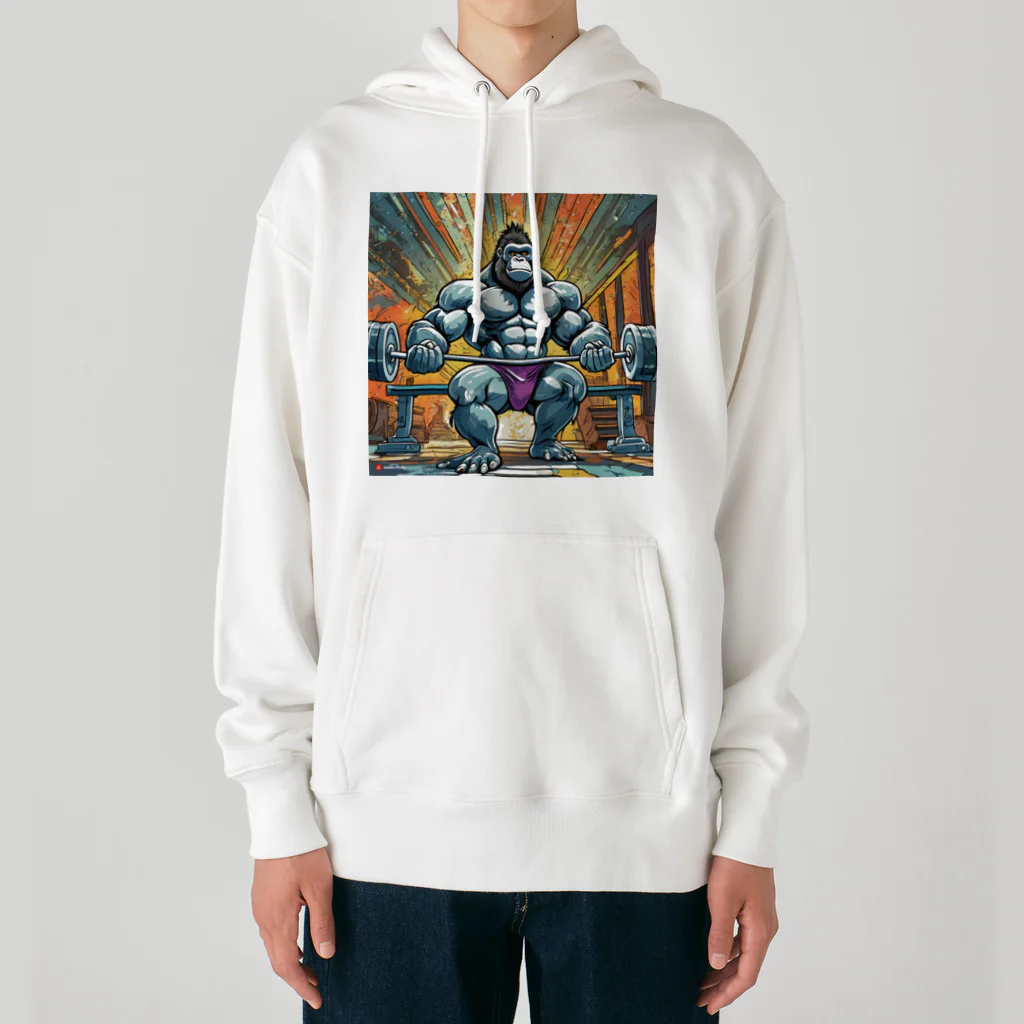 gollisquatのアームカールゴリラ Heavyweight Hoodie