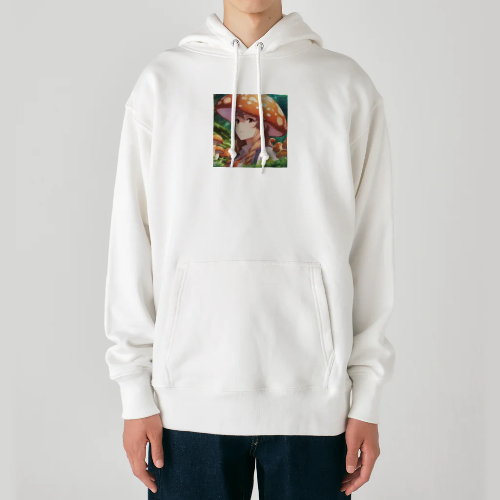 paparamanのキノコ少女 Heavyweight Hoodie