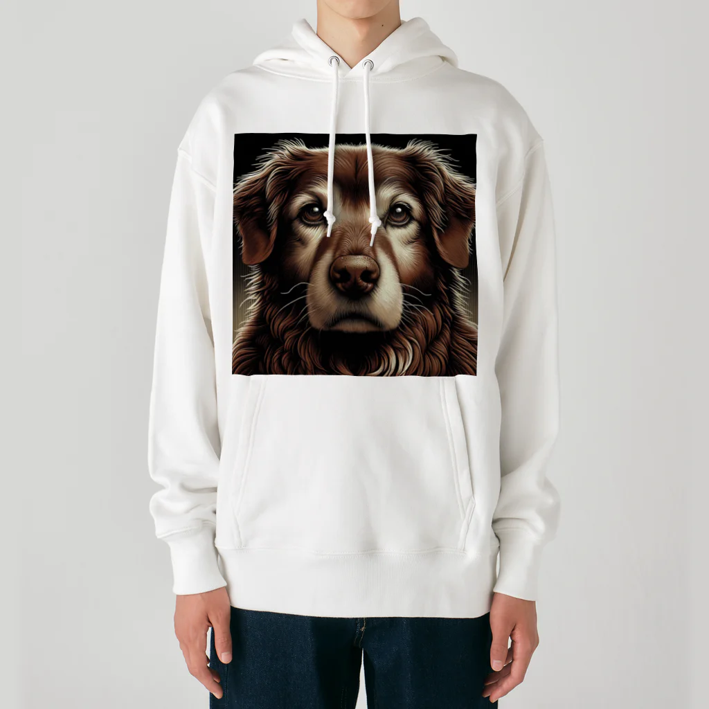 Ama'sの気難しやの犬さん Heavyweight Hoodie