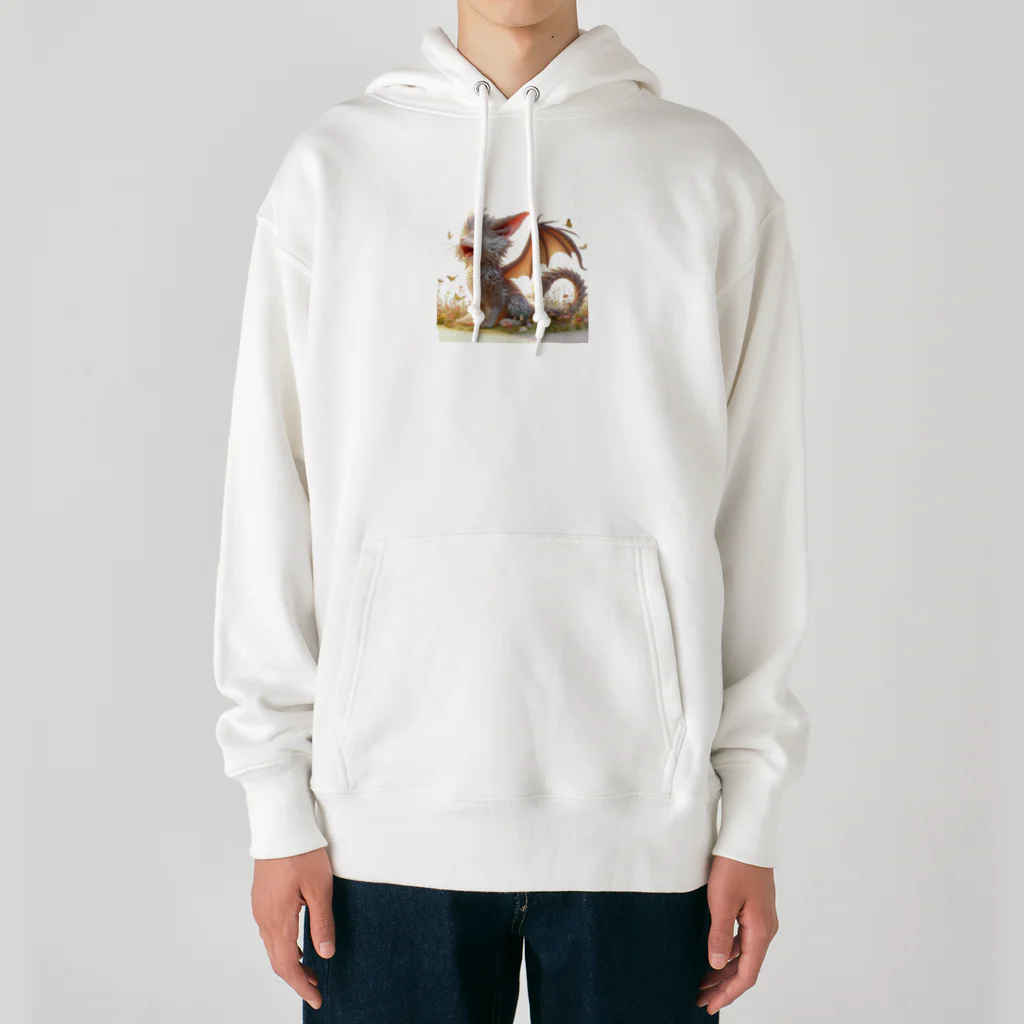 nekodoragonのおはようあくび！猫ドラゴン Heavyweight Hoodie