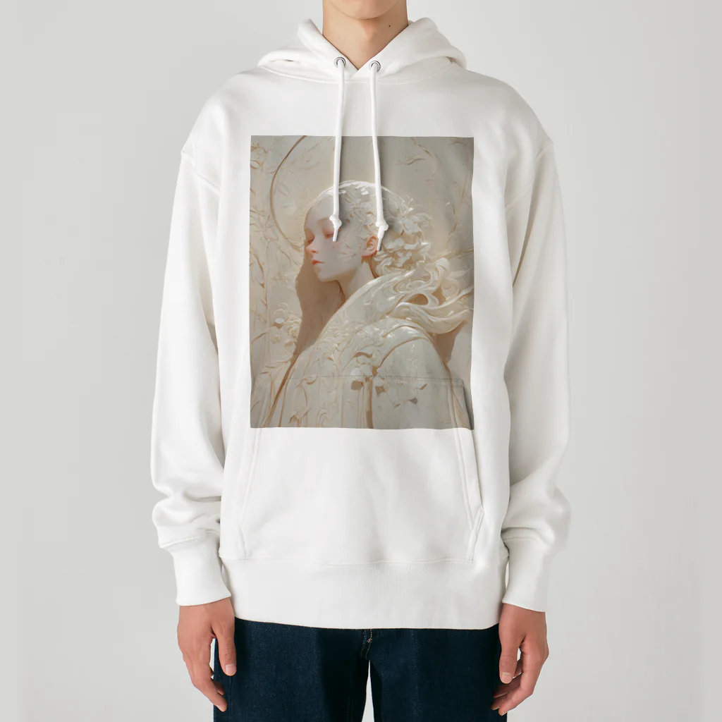 AQUAMETAVERSEの美しい女性の彫刻　　なでしこ1478 Heavyweight Hoodie