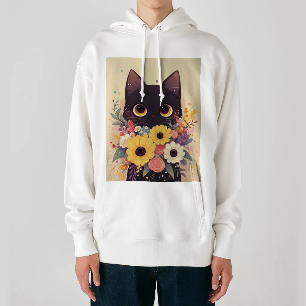 AQUAMETAVERSEの花束を猫に　Hime  253 Heavyweight Hoodie