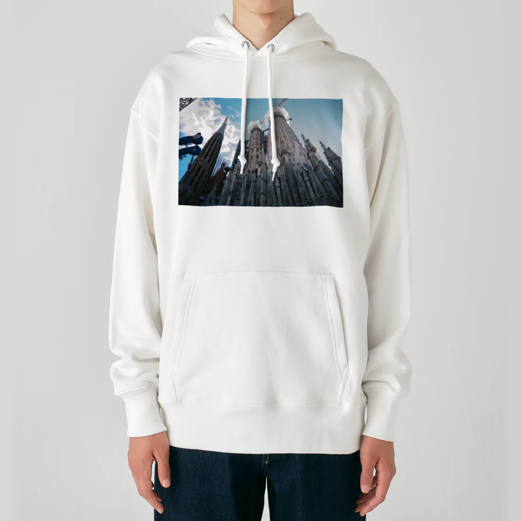 yapopiのBarcelona landscape4 Heavyweight Hoodie