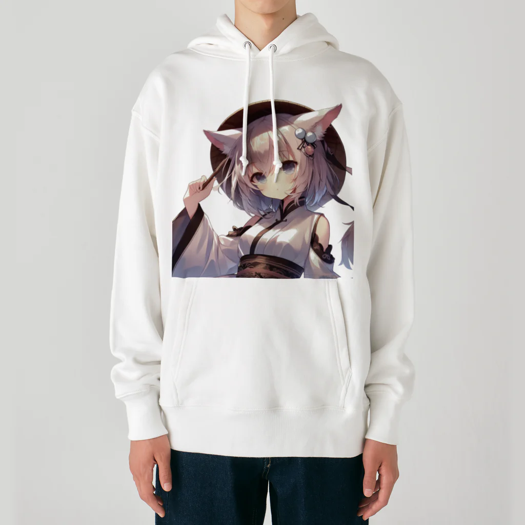 yos-1292583のねこニコばん Heavyweight Hoodie