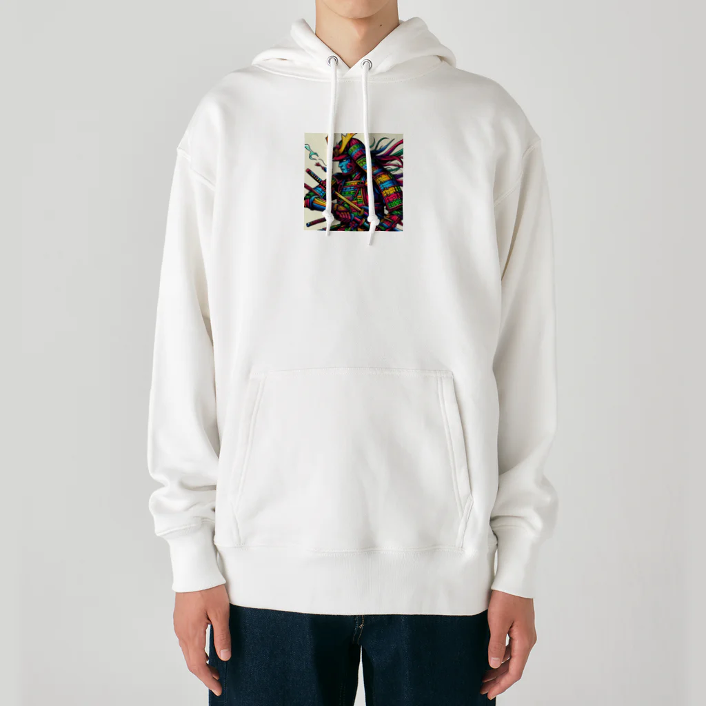 momonekokoのカラフルな侍 Heavyweight Hoodie