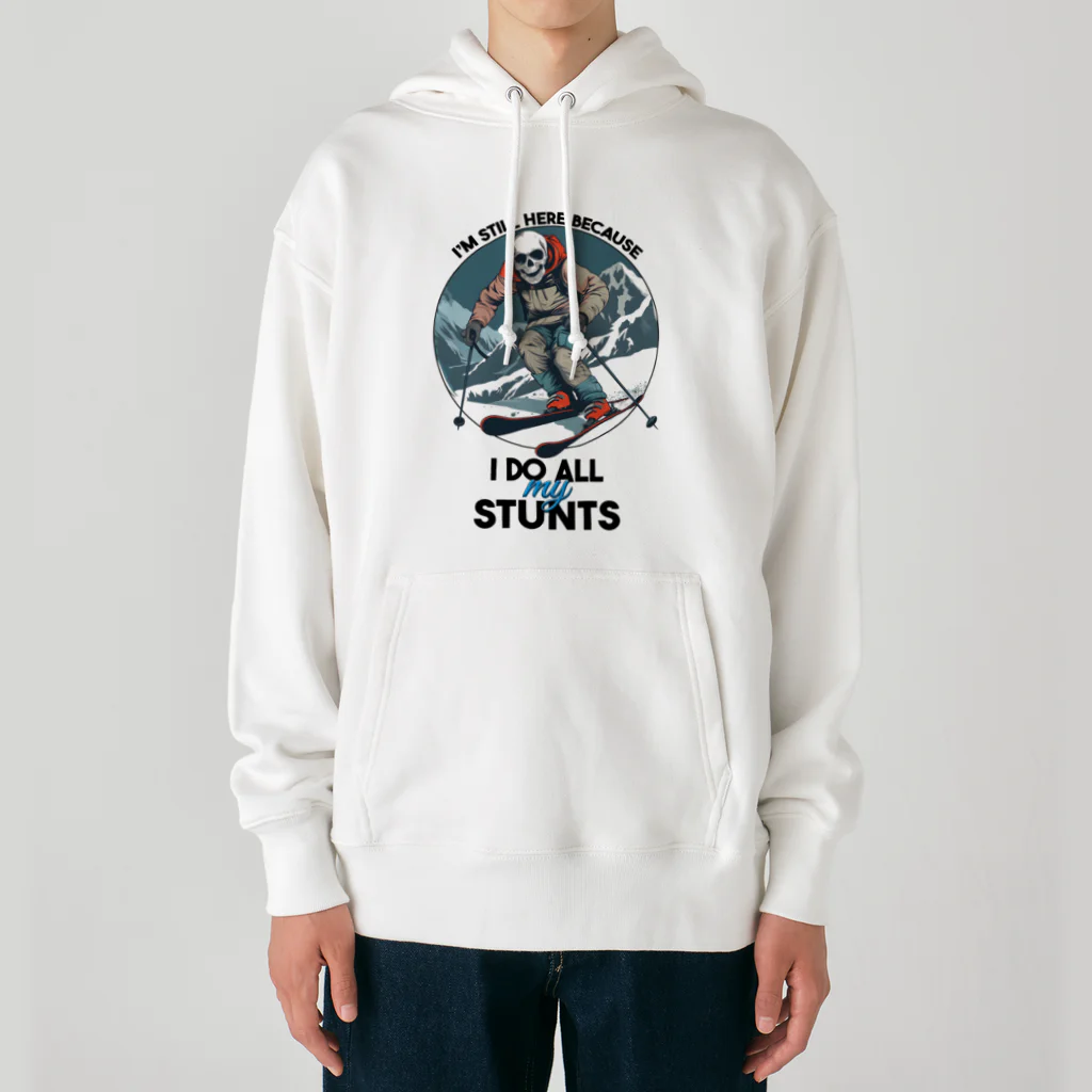 Stylo TeeのI'm Still Here Because I Do All My Stunts Heavyweight Hoodie