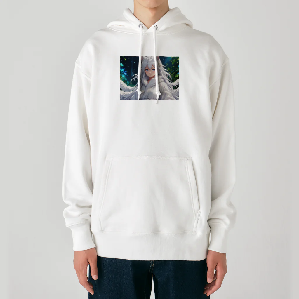 omamoririのもふもふの巫女 Heavyweight Hoodie