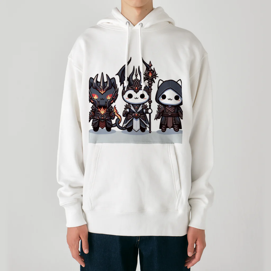 にゃんラボの魔王にゃんこと側近にゃんこ Heavyweight Hoodie