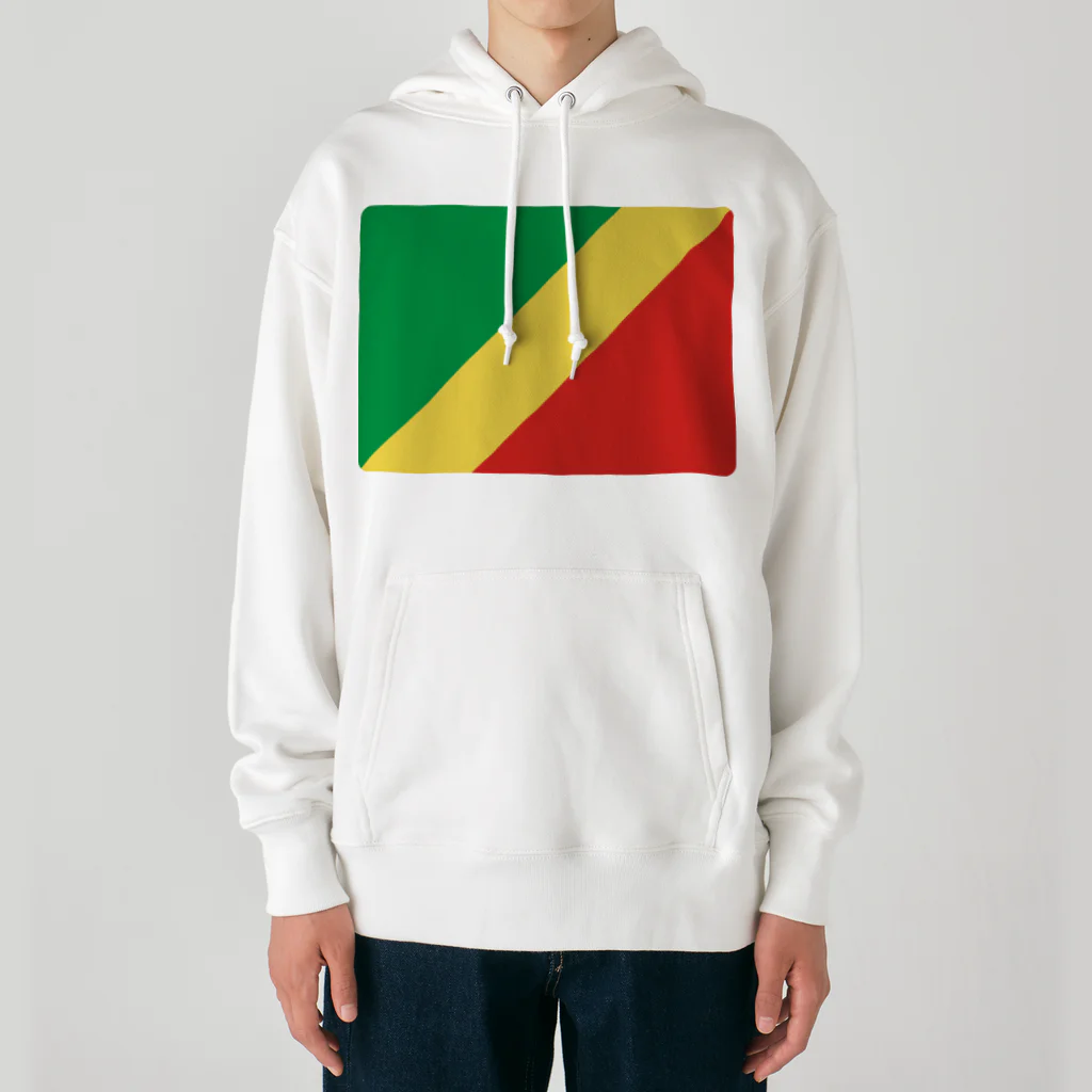 お絵かき屋さんのコンゴ共和国の国旗 Heavyweight Hoodie