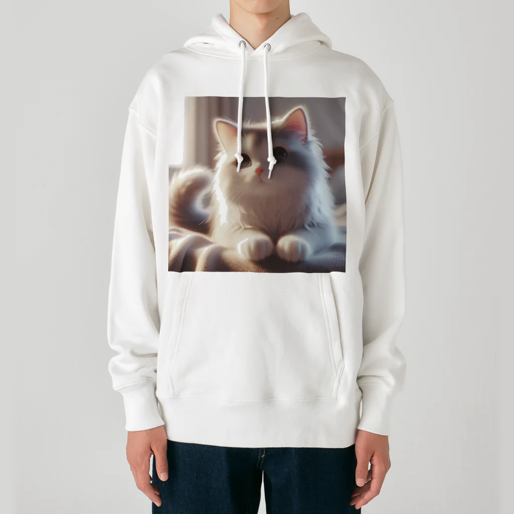 yos-1292583のねこニコばん Heavyweight Hoodie