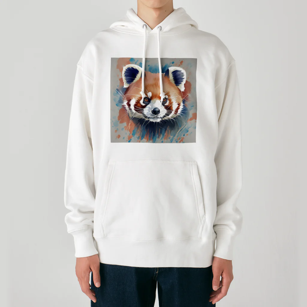 WithRedPandaの水彩風レッサーパンダ Heavyweight Hoodie