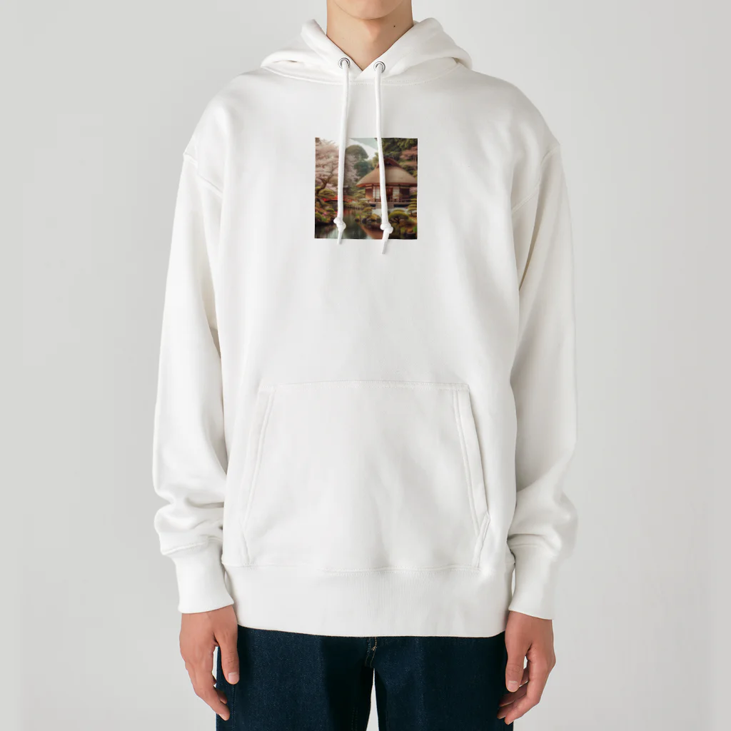 めろんグッズの日本の景色 Heavyweight Hoodie