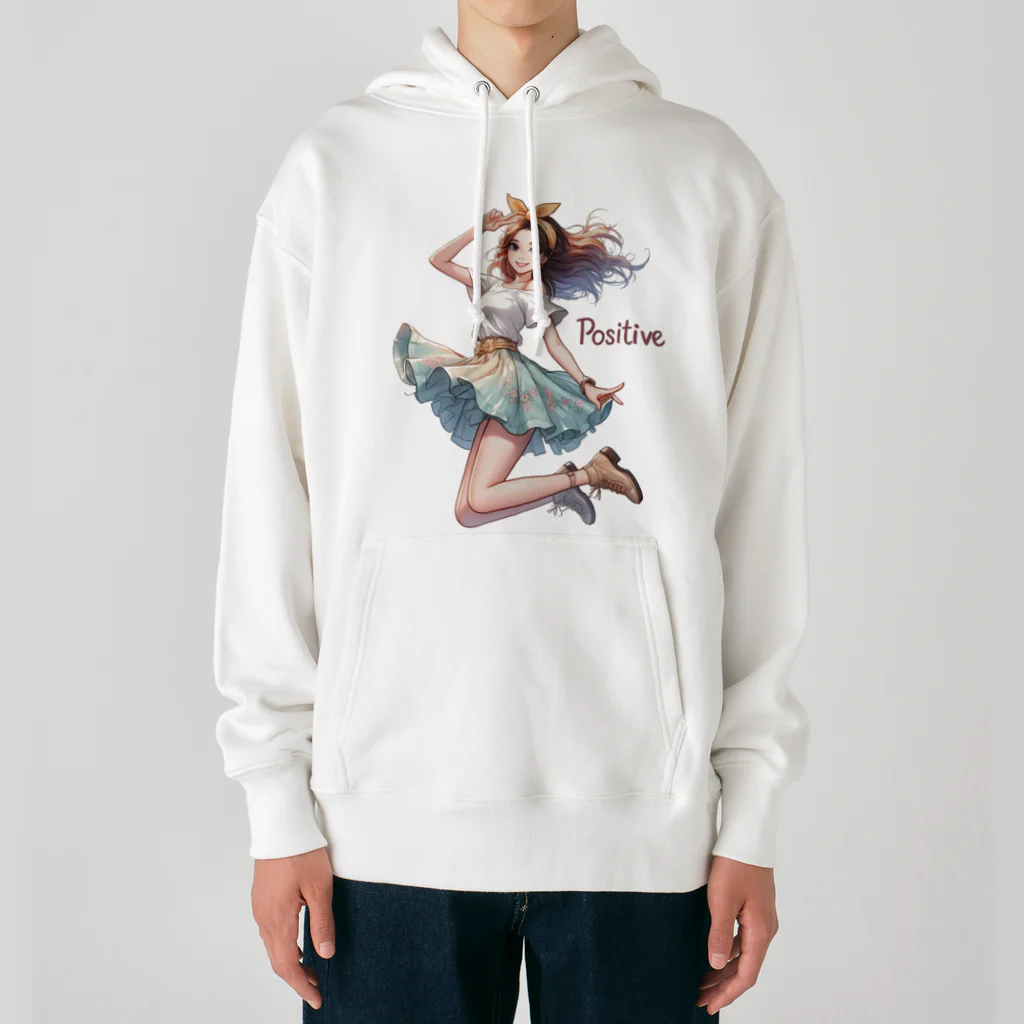 riopara0777のPOSITIVE GIRL Heavyweight Hoodie