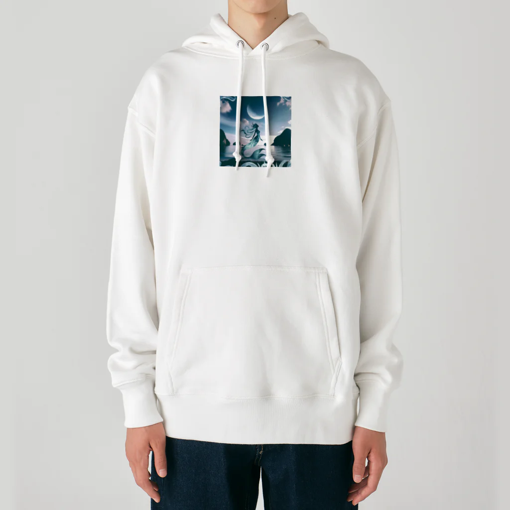 730naoの夜の海に突如現れる人魚！ Heavyweight Hoodie