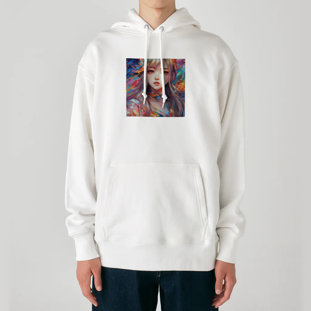 ヲシラリカの美少女　アート Heavyweight Hoodie