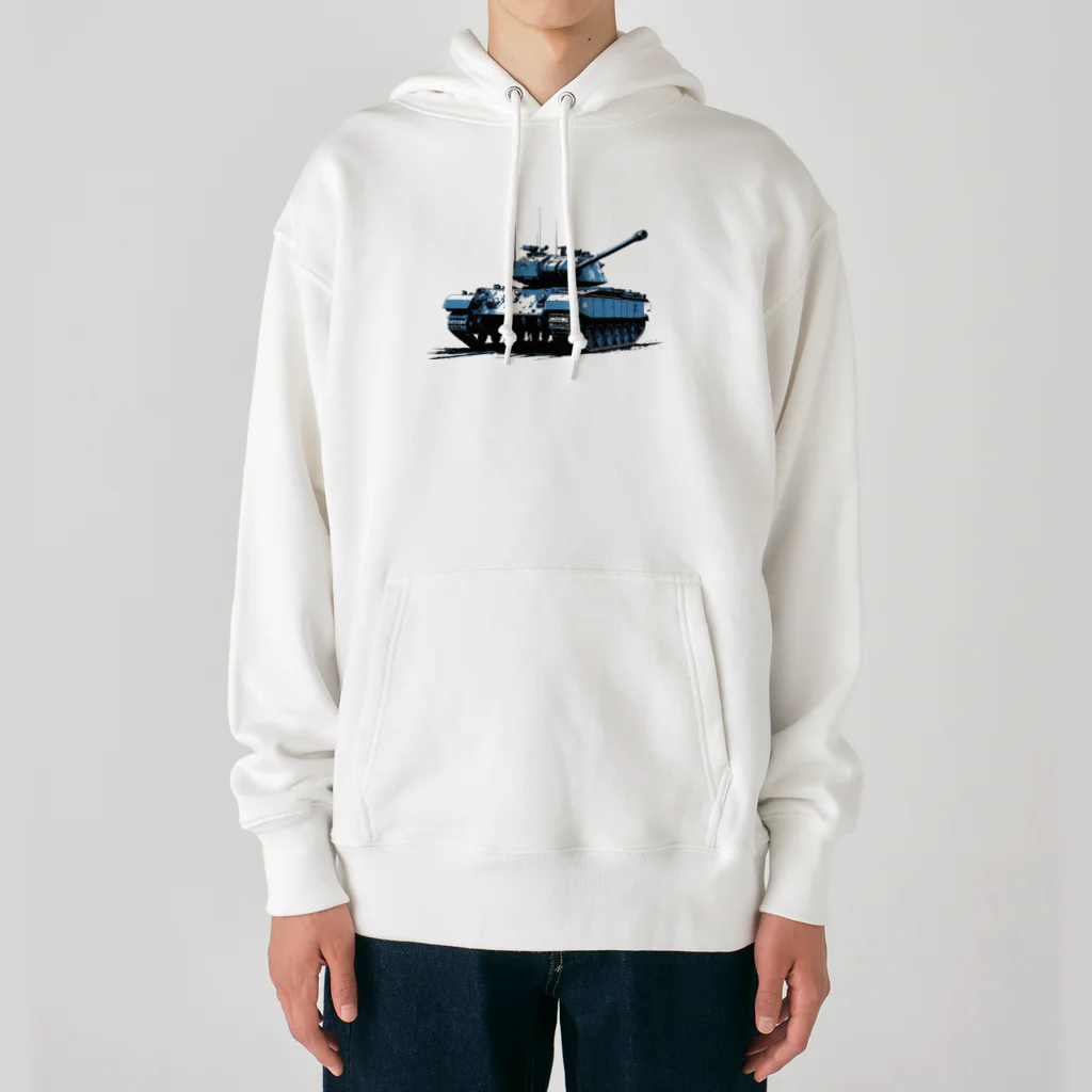 mochikun7の戦車イラスト01 Heavyweight Hoodie