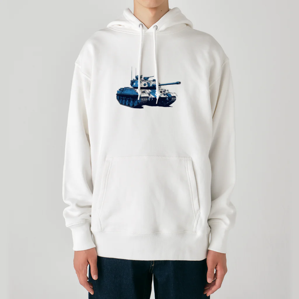 mochikun7の戦車イラスト04 Heavyweight Hoodie