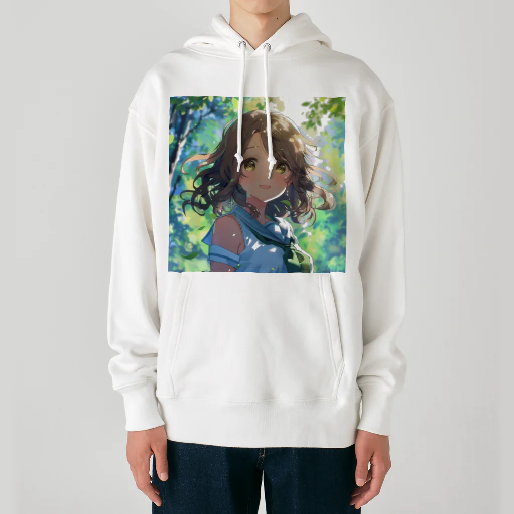 AQUAMETAVERSEのセーラー服の可愛い女の子　Tomoe bb 2712 Heavyweight Hoodie