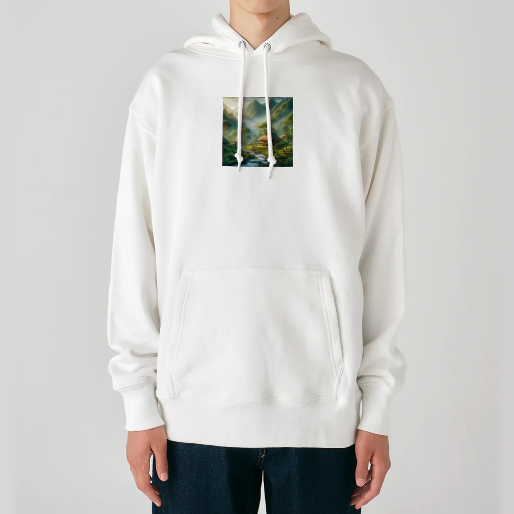 丸山晩霞オリジナルグッツの水彩画家丸山晩霞の近代画像グッズ2 Heavyweight Hoodie