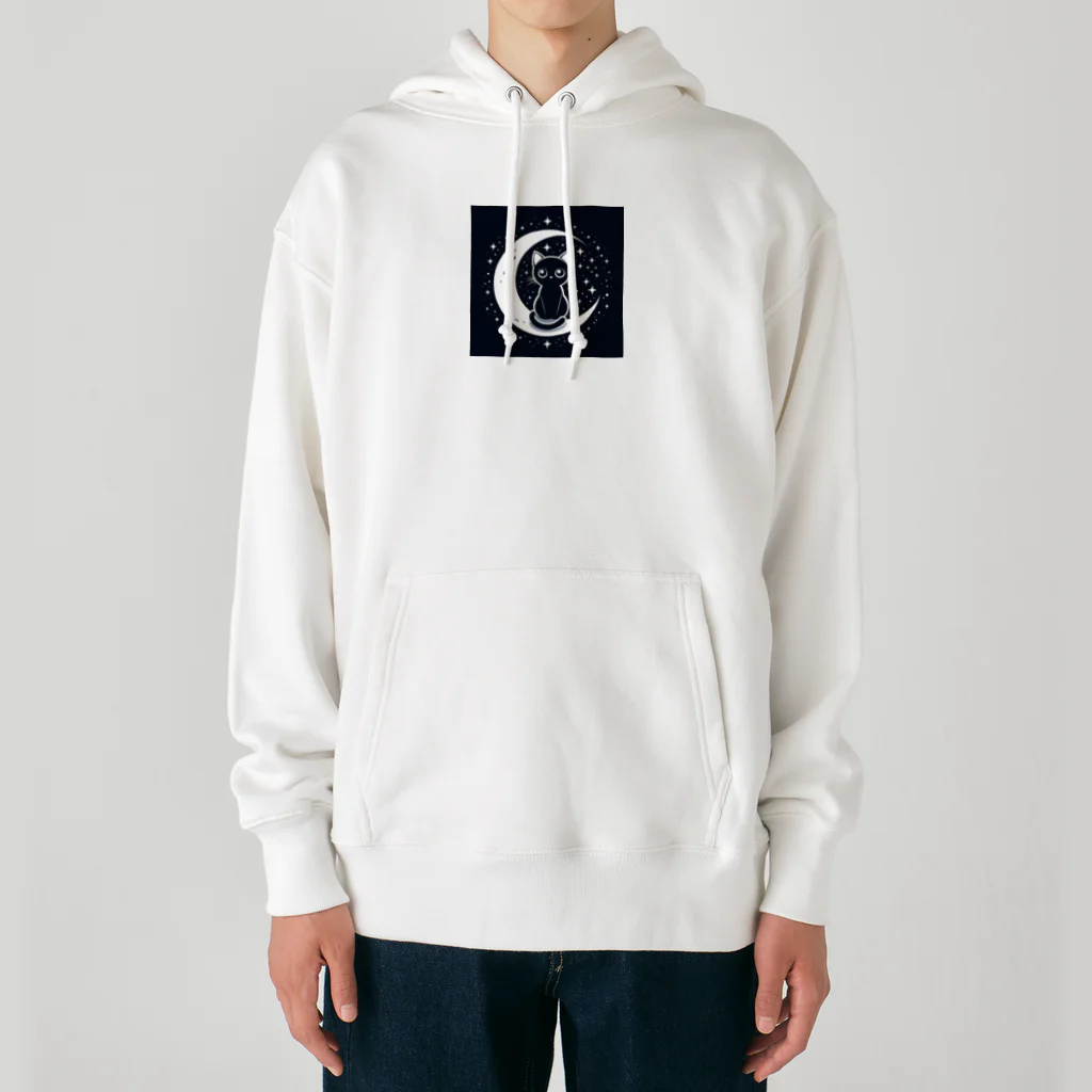 GDWEEDの黒猫 月  Heavyweight Hoodie