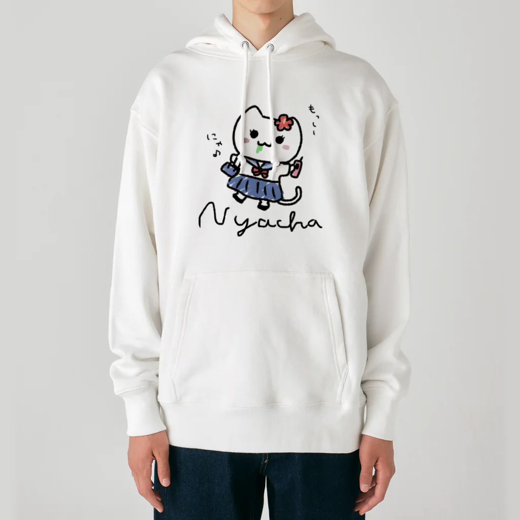 NYACHA&BOOCHAのJKにゃー子 Heavyweight Hoodie