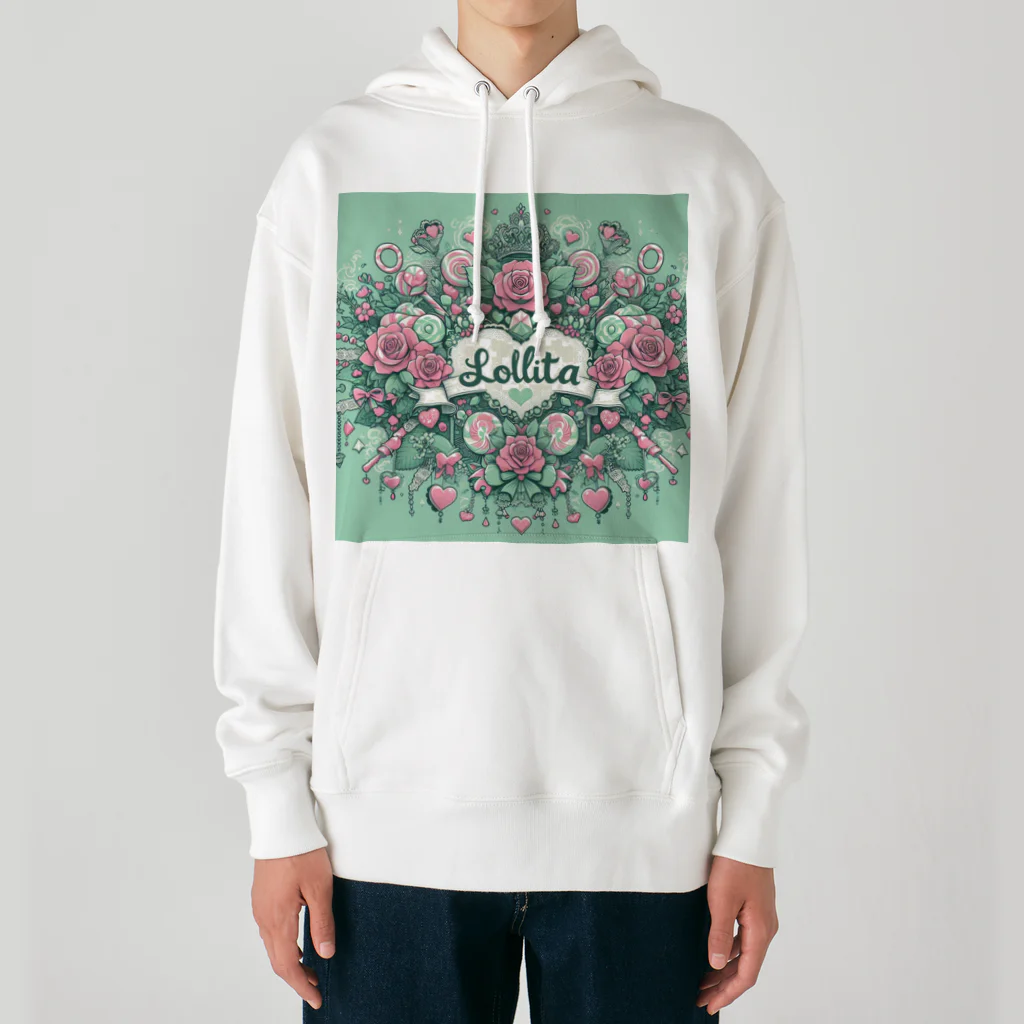 まんまるちゃんのSweet Lolita 🍭 ミントグリーン Heavyweight Hoodie