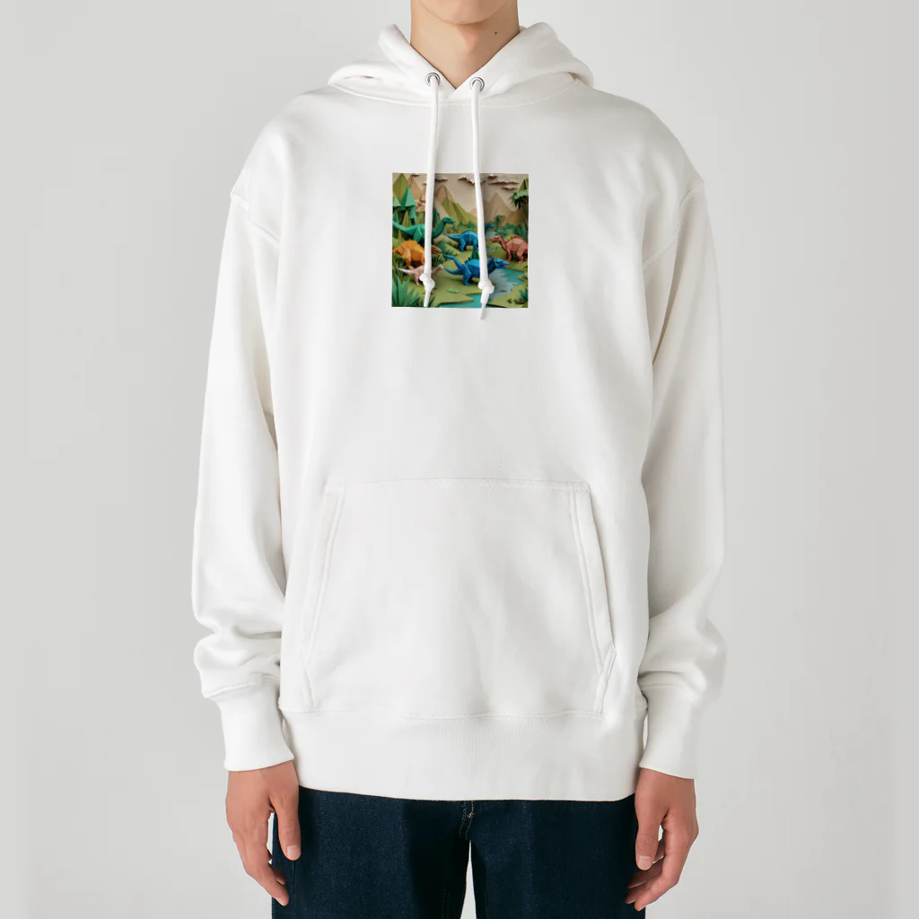 OTIRUBUTUBUTUの折り紙でザウルス Heavyweight Hoodie