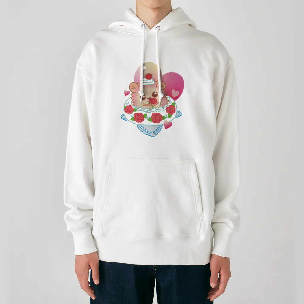 さちあきのおみせのローズケーキハリネズミ Heavyweight Hoodie