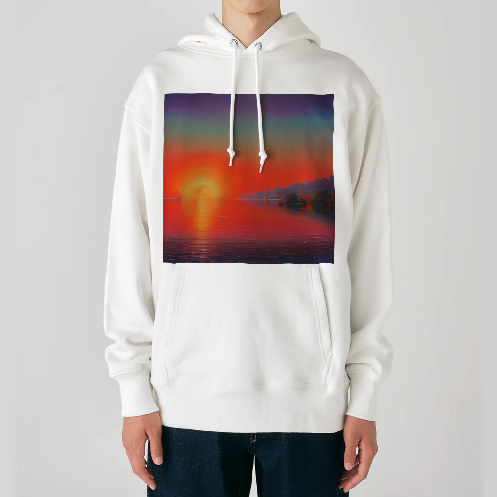 Rパンダ屋の飾れる夕焼けグッズ Heavyweight Hoodie