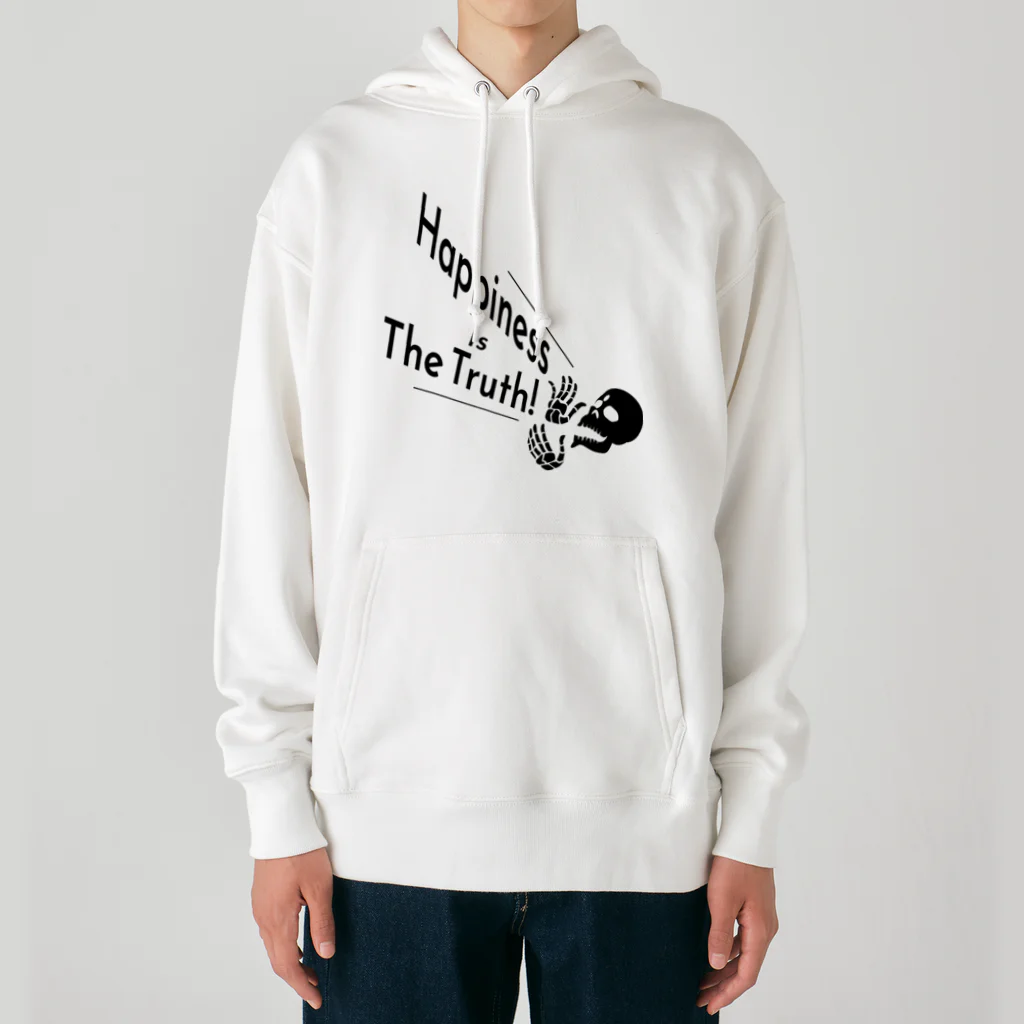 『NG （Niche・Gate）』ニッチゲート-- IN SUZURIのHappiness Is The Truth!（黒） Heavyweight Hoodie