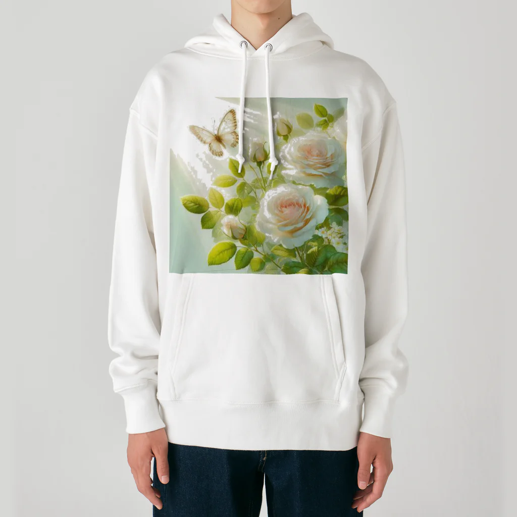 Rパンダ屋の「白薔薇」グッズ Heavyweight Hoodie