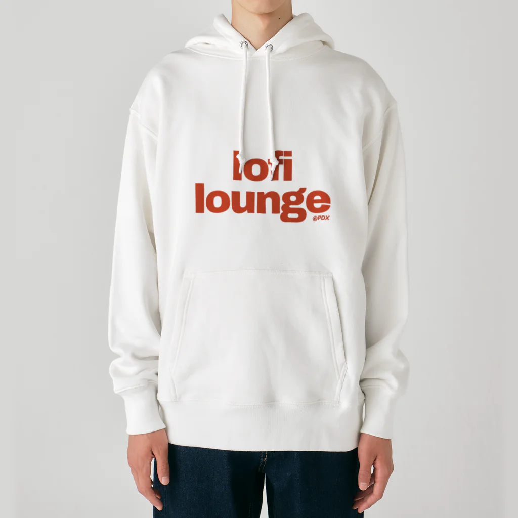 Lofi LoungeのLofi Lounge 赤 Heavyweight Hoodie