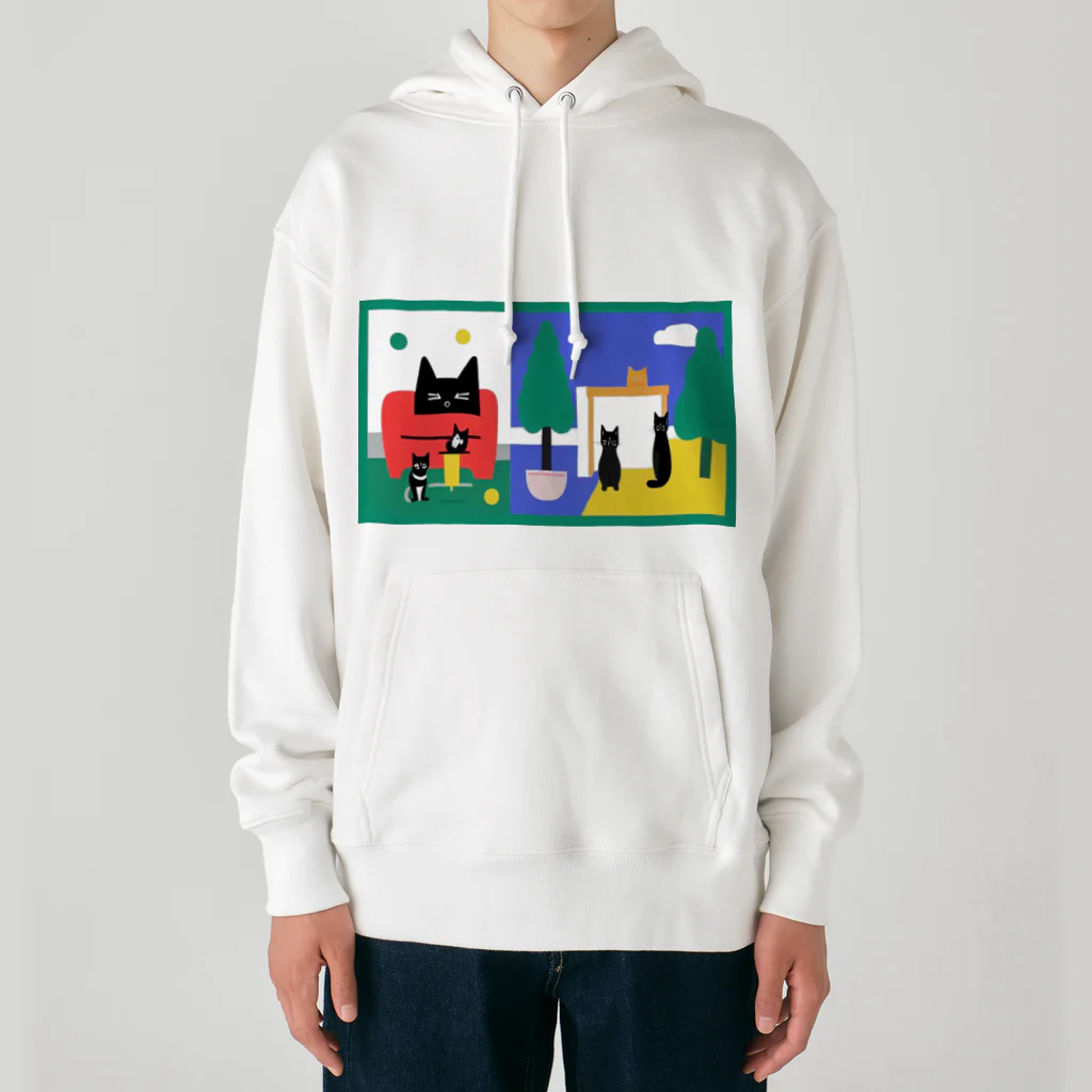 ryujiのお上品なおネコ様のデザイン４ Heavyweight Hoodie