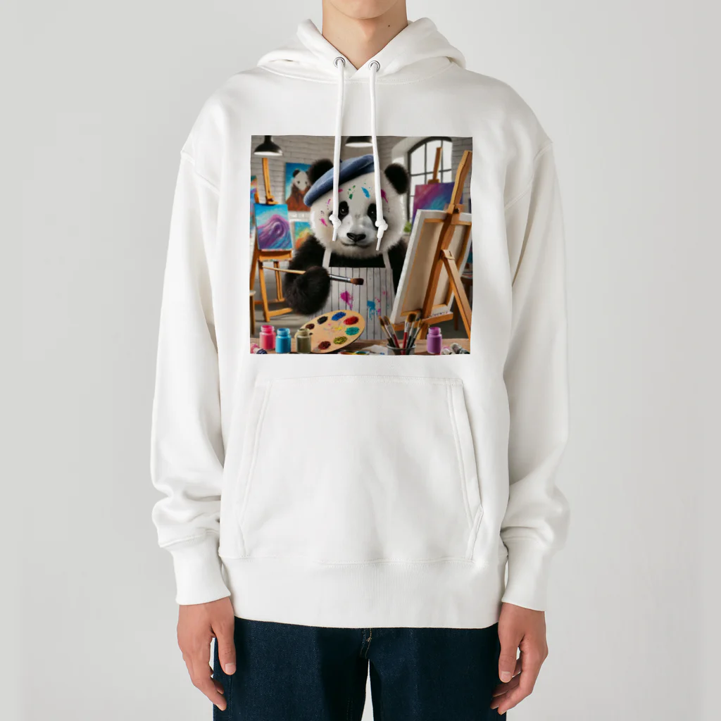 akinyan3128の絵描きのパンダ君 Heavyweight Hoodie