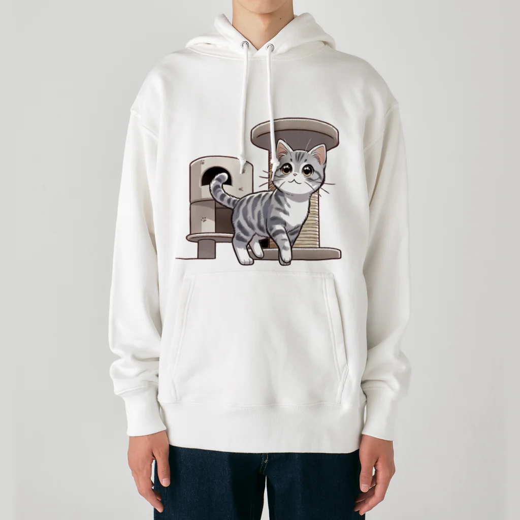 チェリモヤのねこタワー の 猫 Heavyweight Hoodie