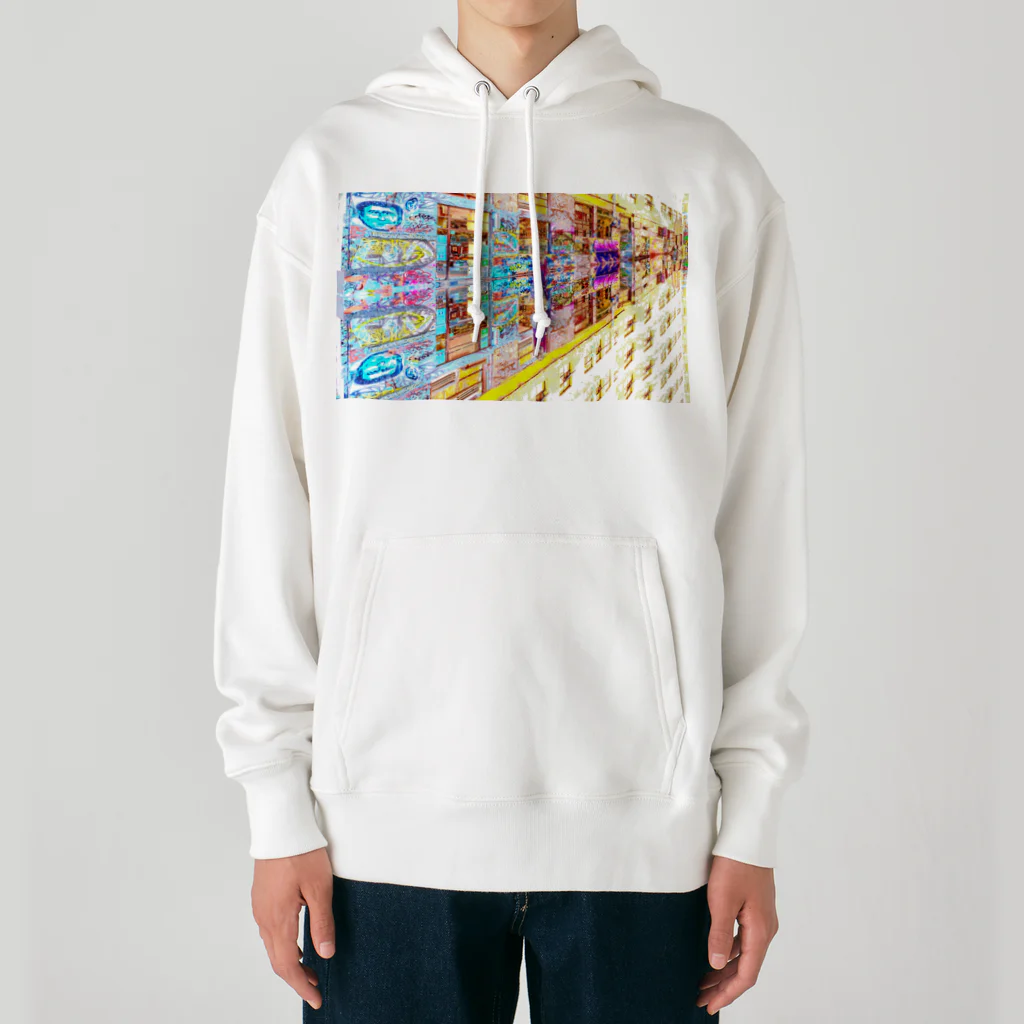 ジョー「鏡面反射のデジタルアート」(鈴木穣)の鏡面反射の坂道アート　Model「Vika_Glitter」 Heavyweight Hoodie