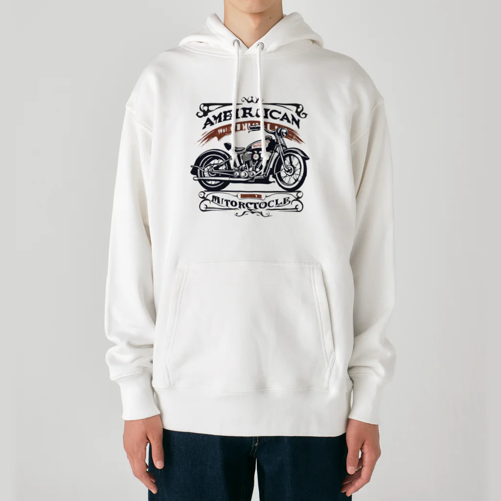 男前ショップのアメリカンビンテージバイク Heavyweight Hoodie