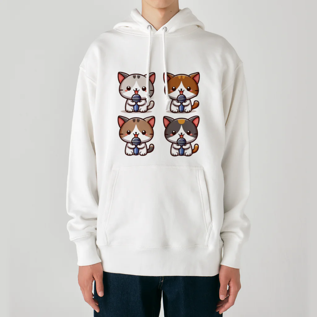 チェリモヤのねこコーラス 05 Heavyweight Hoodie