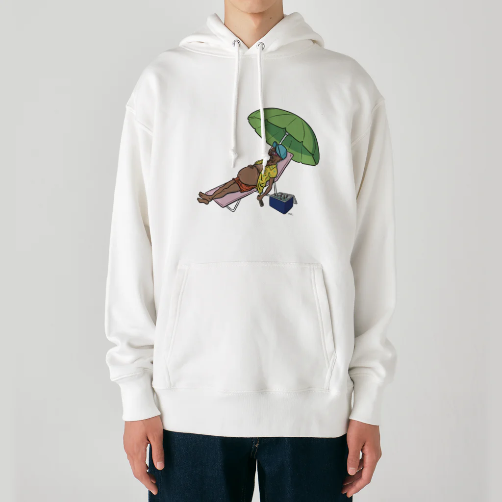 The GrandpaのThe Grandpa on the beach Heavyweight Hoodie