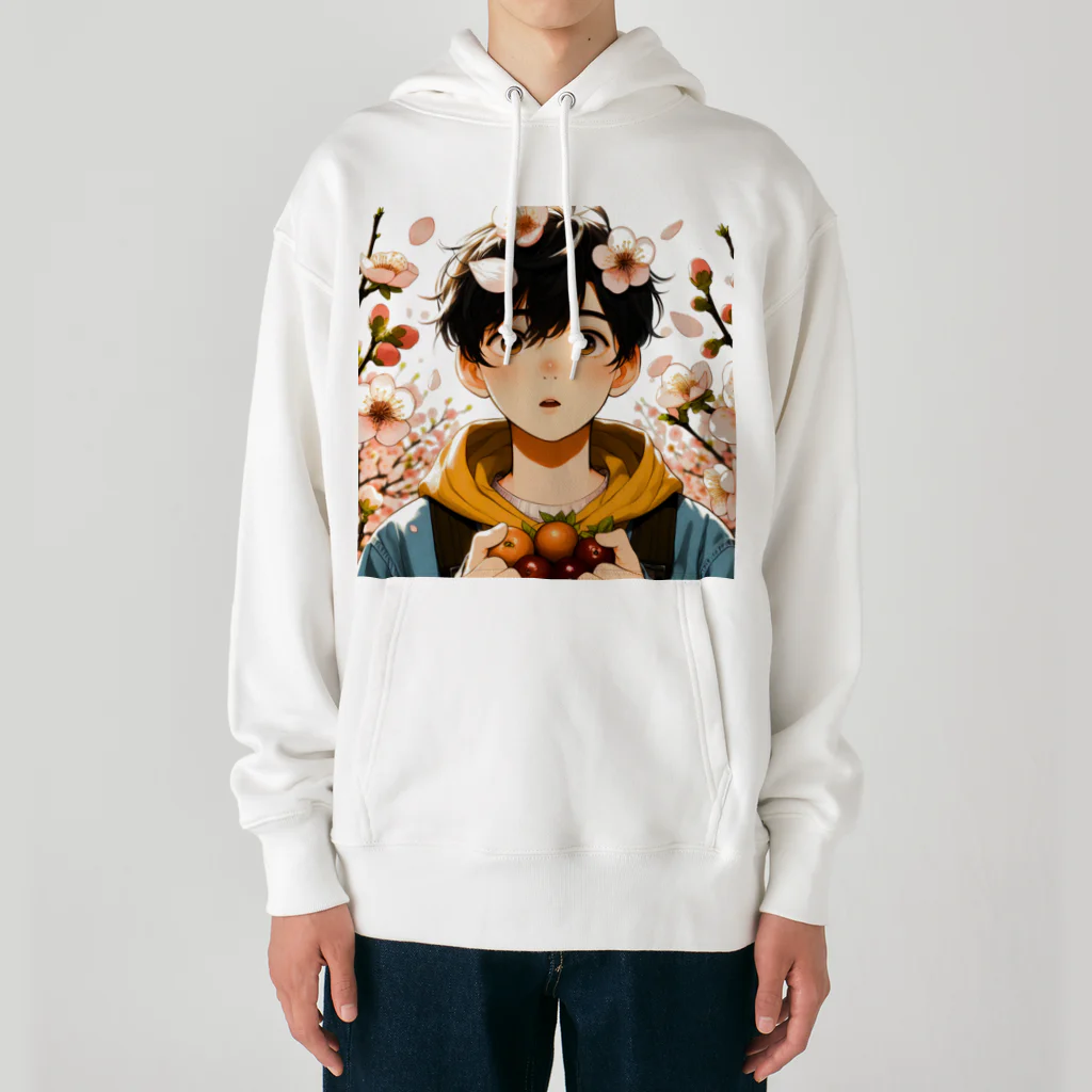 可愛い男の子イラスト販売所　By,keicyanの男の子　中学1年生　春 Heavyweight Hoodie