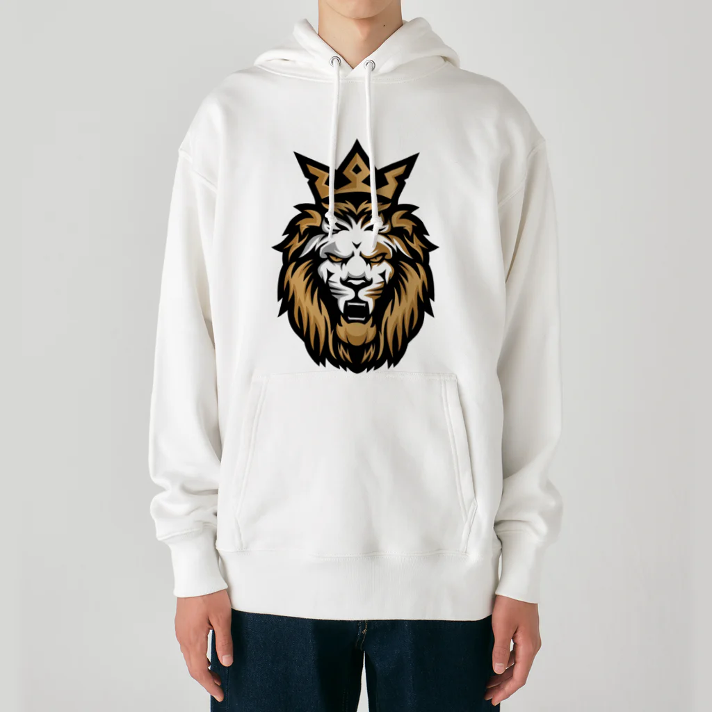 アニマル宮殿の王者ライオン Heavyweight Hoodie