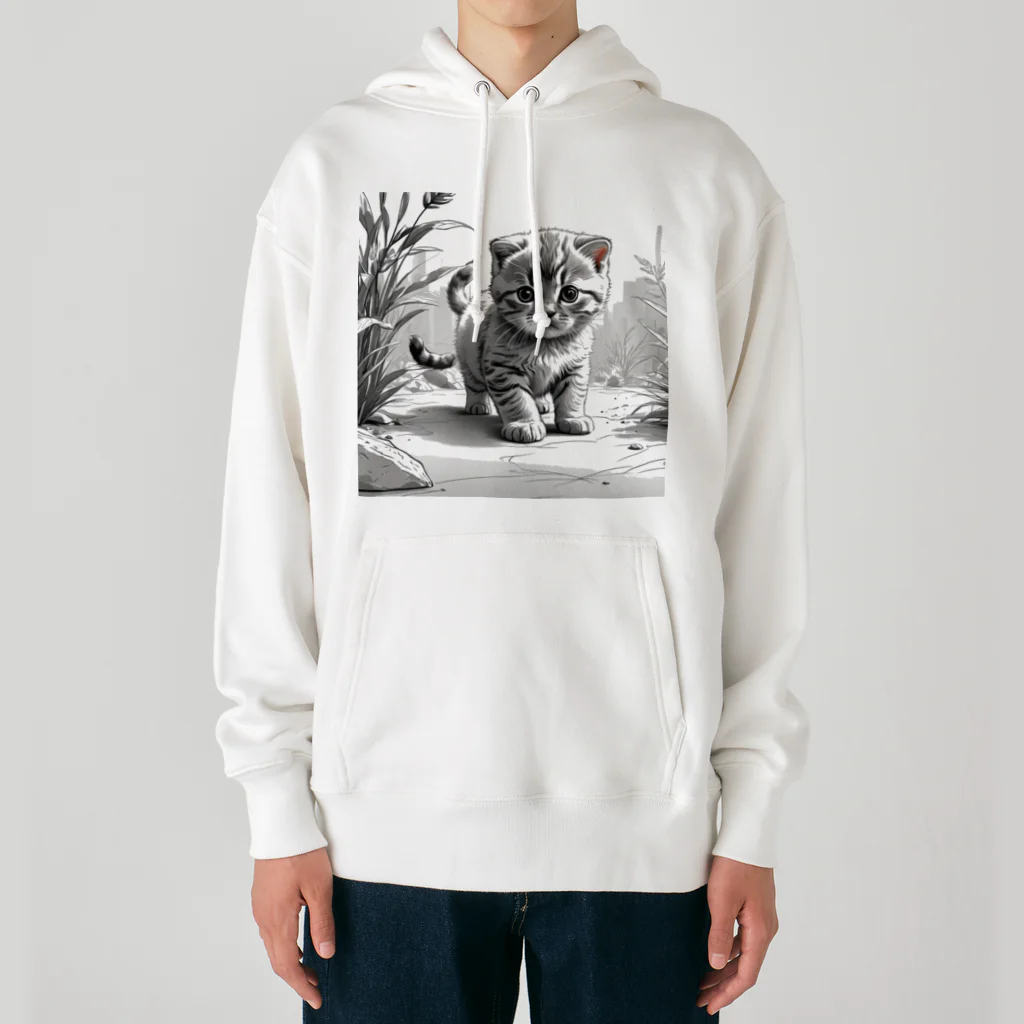 KONEKO_NEKOの子猫の散歩 Heavyweight Hoodie