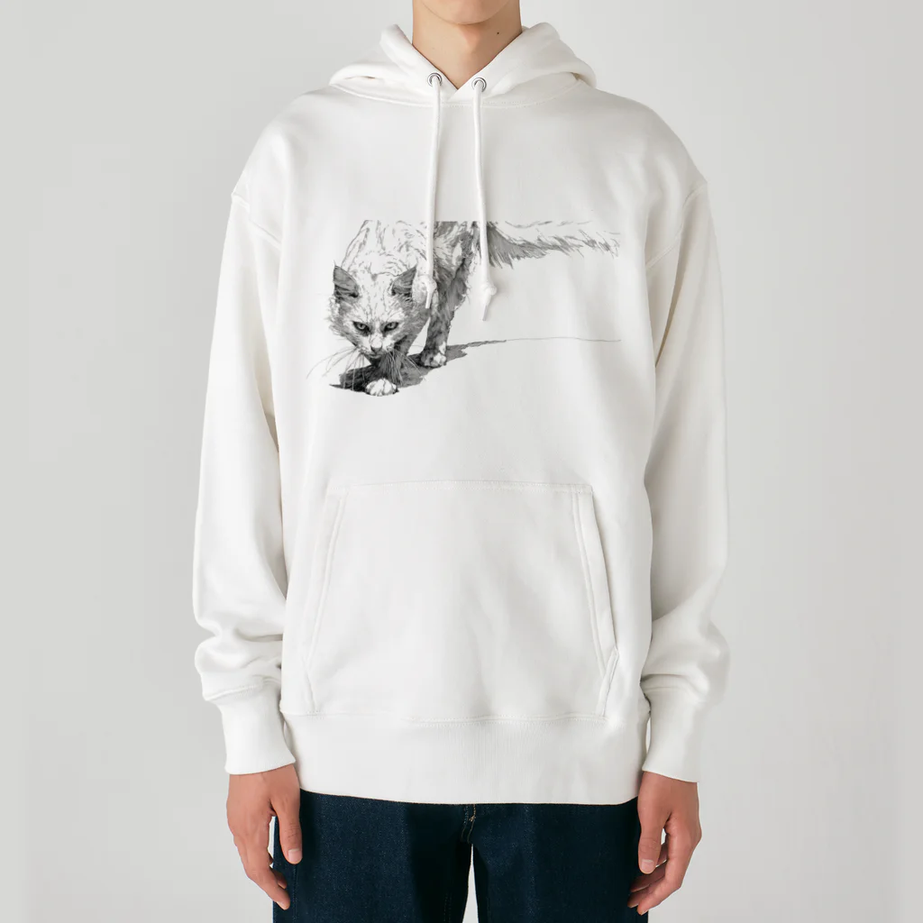sperz shopの威嚇白猫 Heavyweight Hoodie
