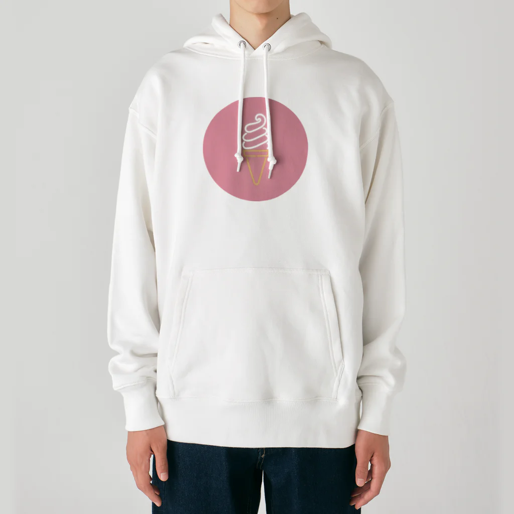 marinaのソフトクリーム（neon pink circle） Heavyweight Hoodie